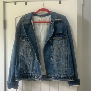 We the free Free People Embellished Denim Jacket “Never Worn”